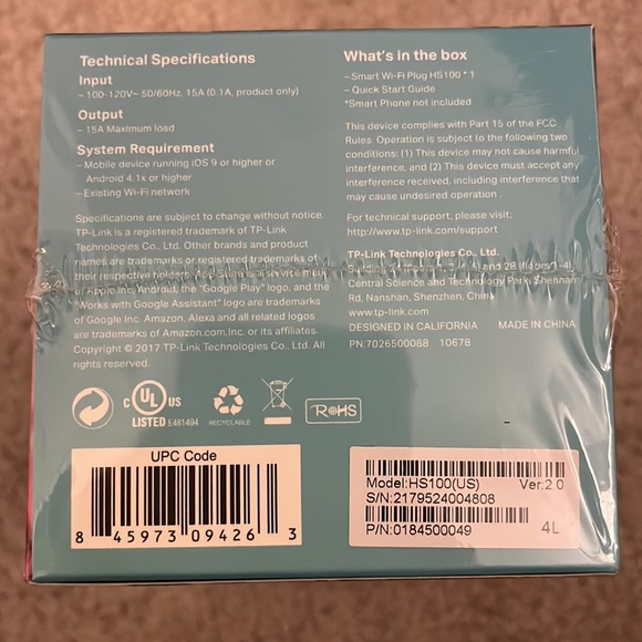 Kasa Smart HS100 WiFi smart plug classic 1-pack white - Picture 5 of 5